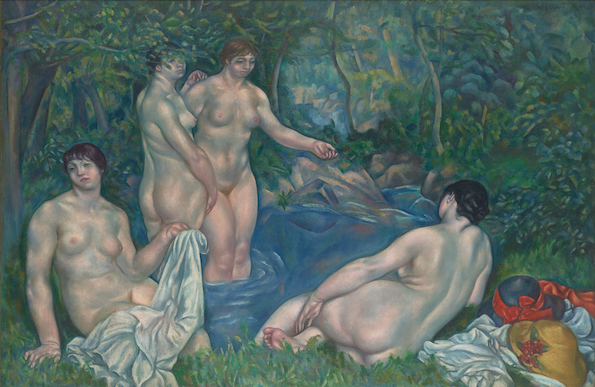 YASUI Sotaro, Bathers, 1914, Artizon Museum, Ishibashi Foundation