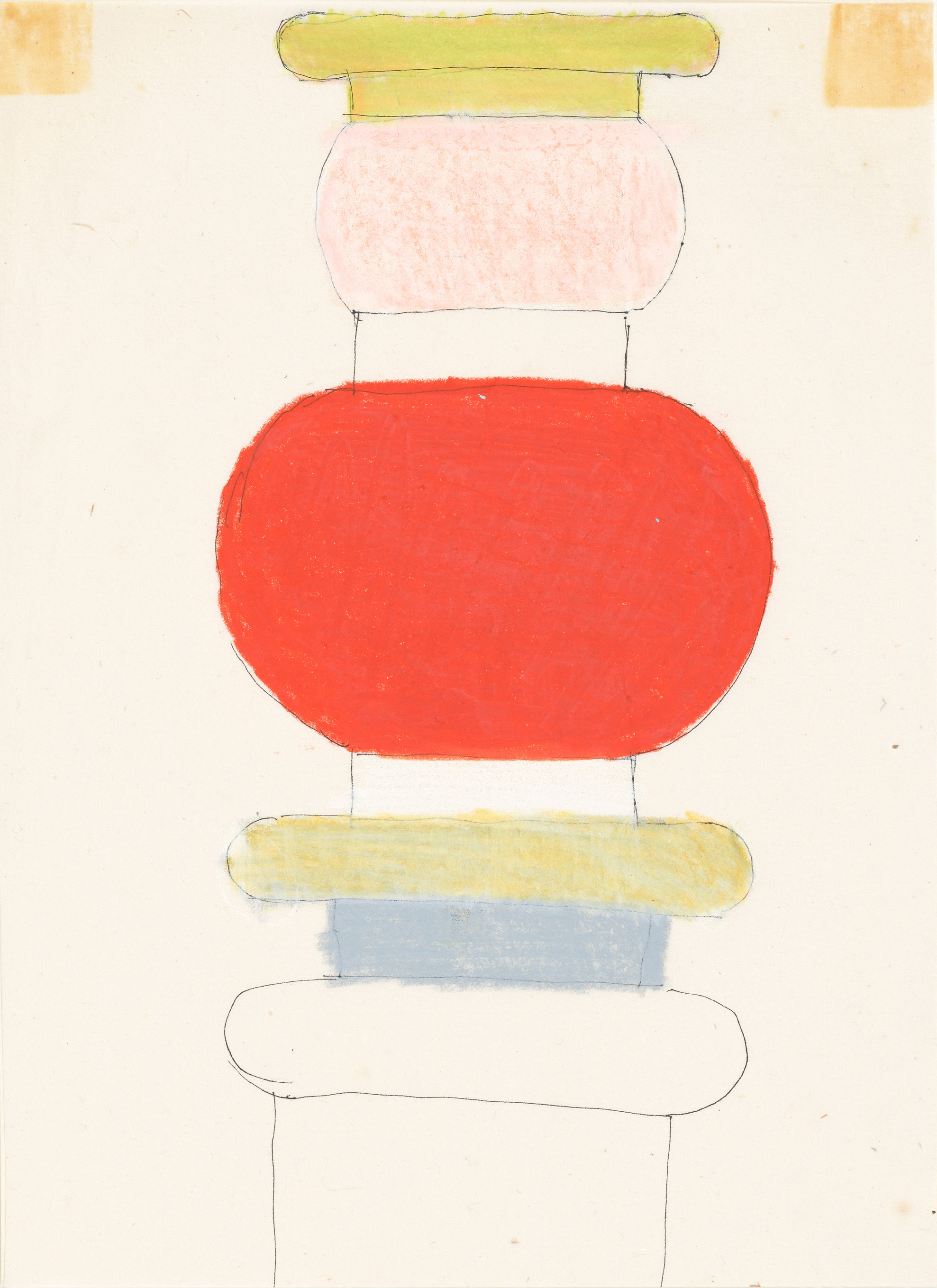 Ettore SOTTSASS, Totem drawing, 1964, Artizon Museum, Ishibashi Foundation　© Erede Ettore Sottsass