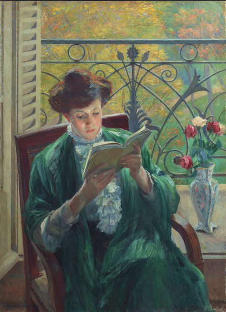 YAMASHITA Shintaro, Woman Reading, 1908, Artizon Museum, Ishibashi Foundation
