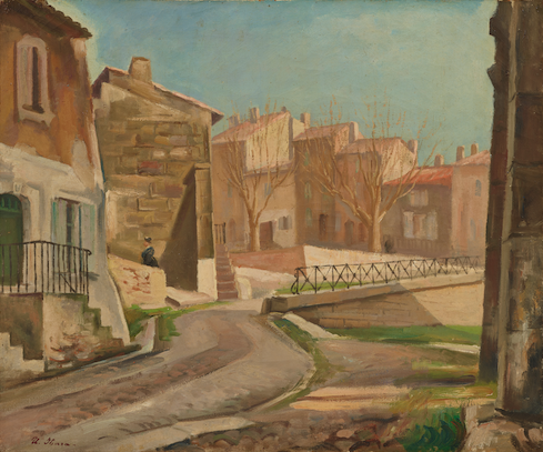 IHARA Usaburo, Landscape, Arles, 1925, Artizon Museum, Ishibashi Foundation