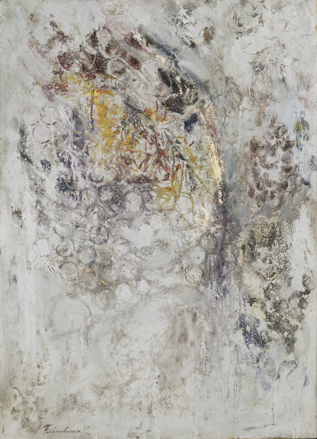 FUKUSHIMA Hideko, Silver Painting, 1959, Artizon Museum, Ishibashi Foundation