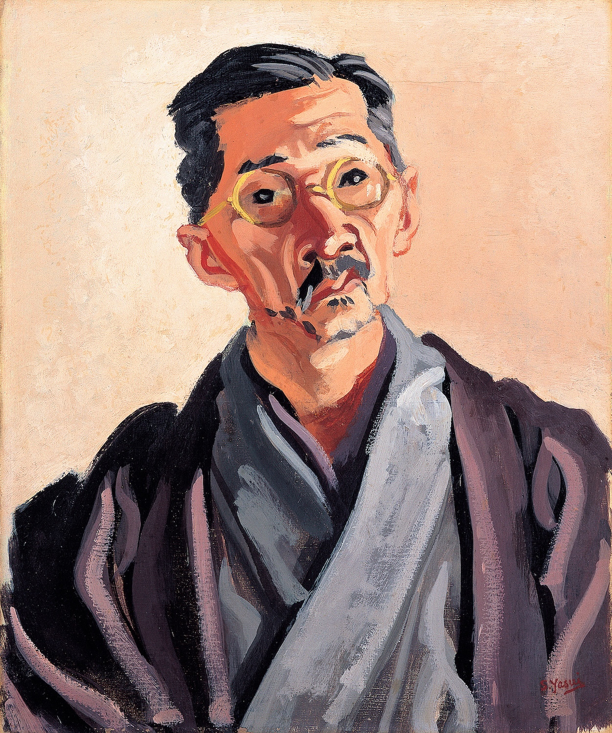 YASUI Sotaro, Portrait of Prof. Tamamushi, 1934, Artizon Museum, Ishibashi Foundation
