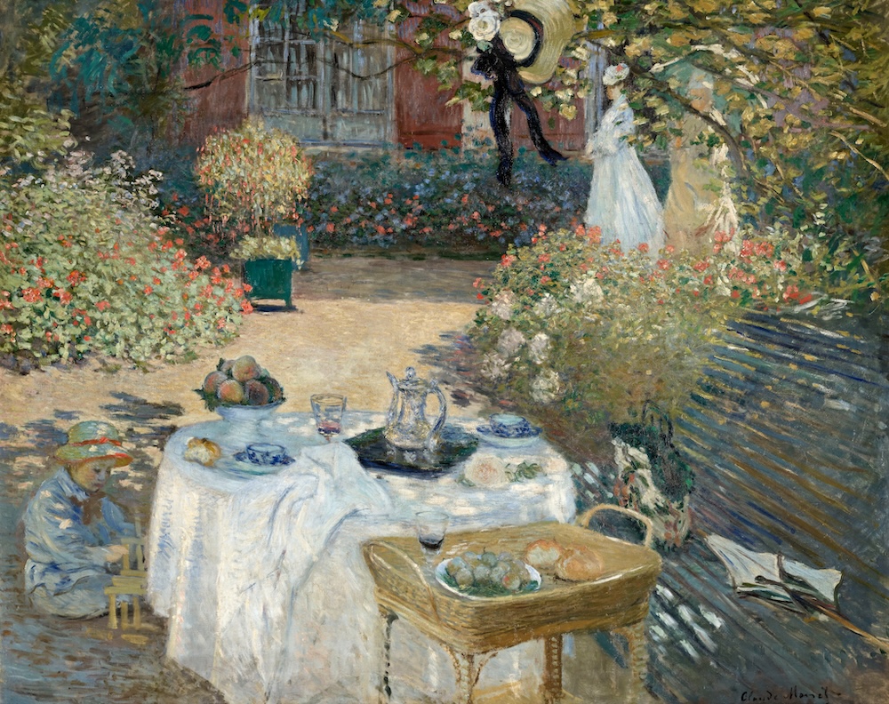 【Exhibited for the first time in Japan】Claude MONET, The Luncheon, c. 1873, Oil on canvas, Musée d’Orsay  Photo © GrandPalaisRmn (musée d’Orsay) / Franck Raux / distributed by AMF