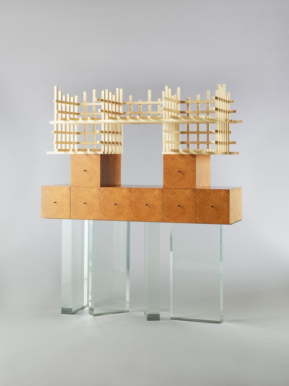 Ettore SOTTSASS, Cabinet No. 71, 2006 (design) / 2006 (produced by Gallery Mourmans), Artizon Museum, Ishibashi Foundation © Erede Ettore Sottsass